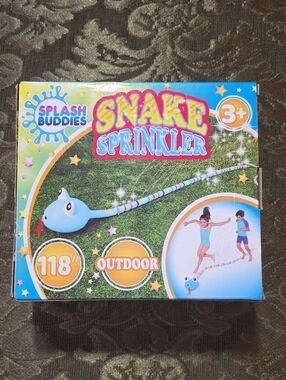 Blue Snake Sprinkler - Outdoor Kids Water Toy